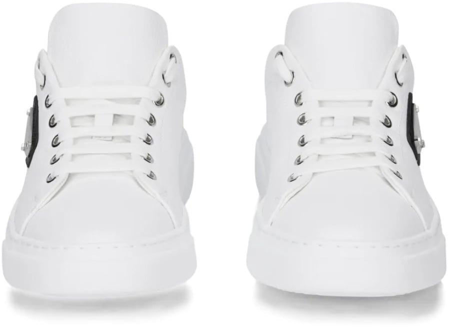 Philipp Plein Lo-top Iconic Plein Logo Sneakers Wit