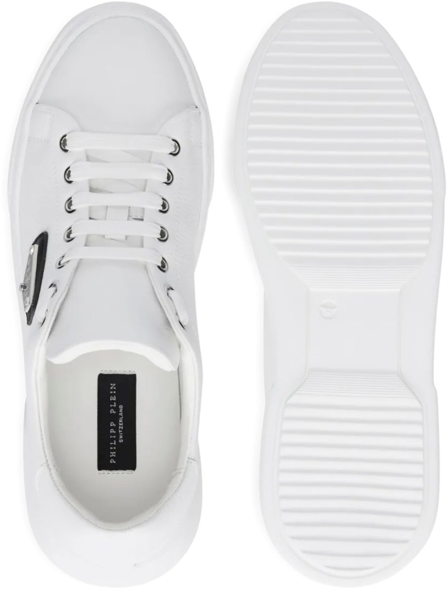 Philipp Plein Lo-top Iconic Plein Logo Sneakers Wit
