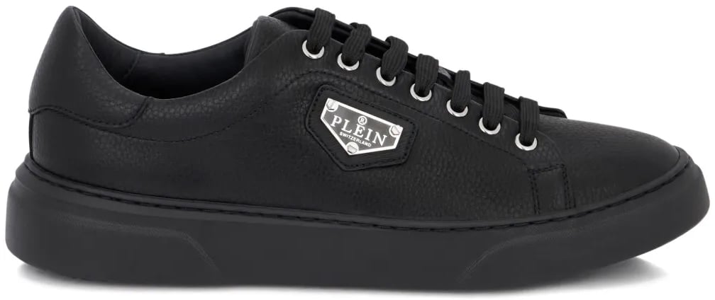 Philipp Plein Lo-top Iconic Plein Logo Sneakers Zwart