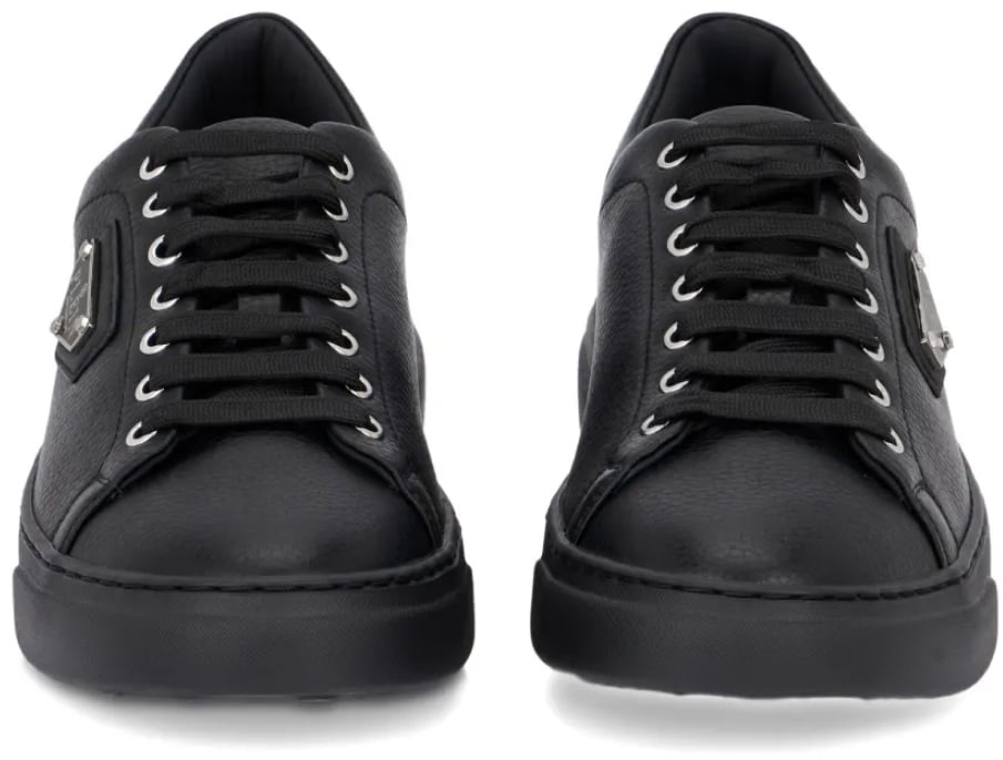 Philipp Plein Lo-top Iconic Plein Logo Sneakers Zwart