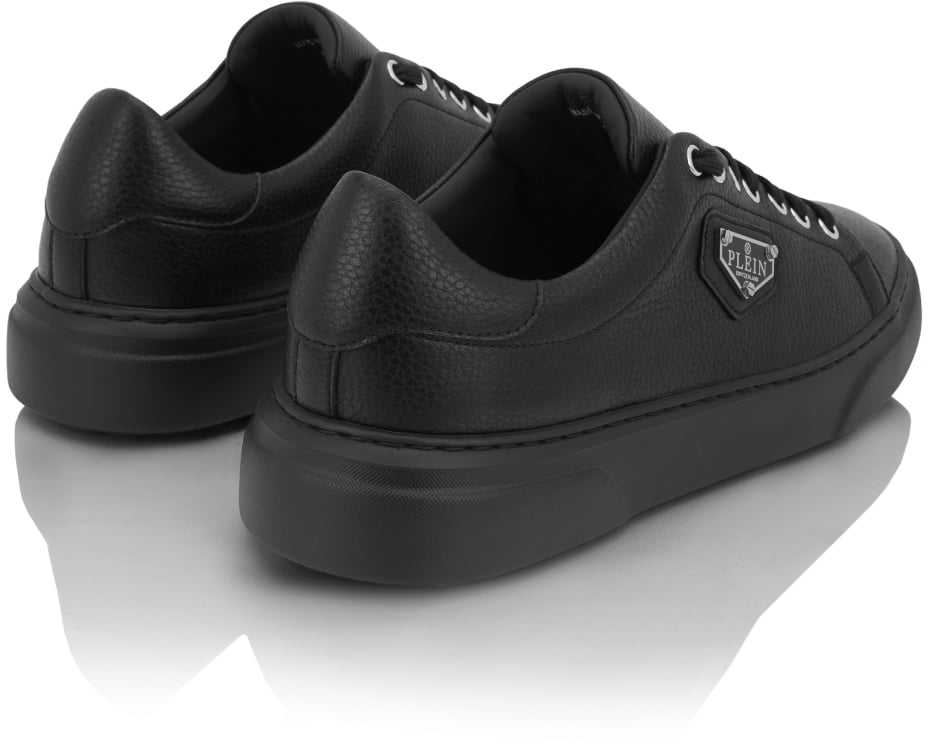 Philipp Plein Lo-top Iconic Plein Logo Sneakers Zwart