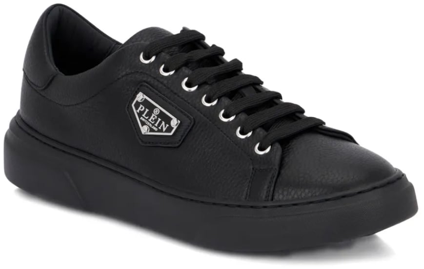 Philipp Plein Lo-top Iconic Plein Logo Sneakers Zwart