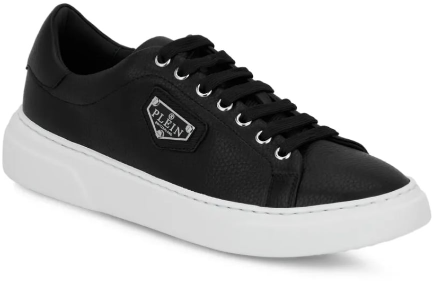 Philipp Plein Lo-top Iconic Plein Logo Sneakers Zwart