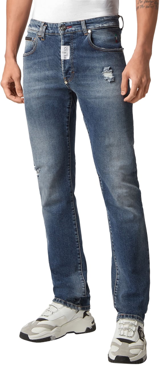 Philipp Plein Jeans Blue Marlin Blauw