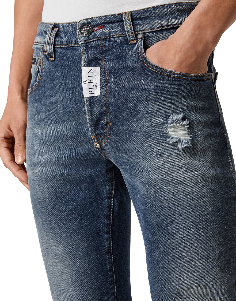 Philipp Plein Jeans Blue Marlin Blauw