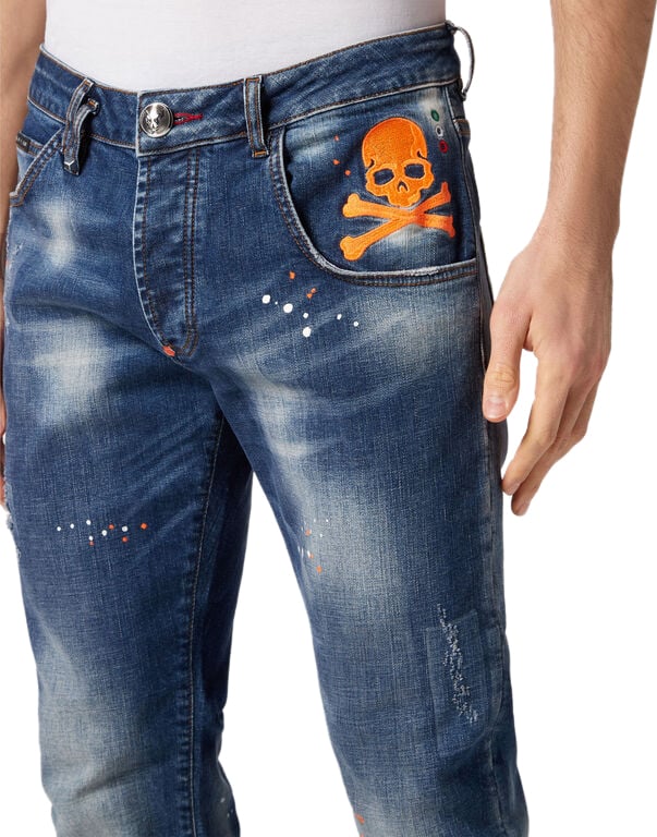 Philipp Plein Jeans Clockwork Orange Oranje