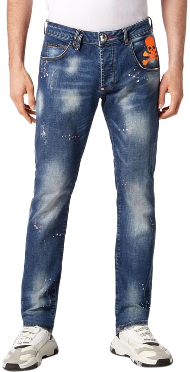 Philipp Plein Jeans Clockwork Orange Oranje
