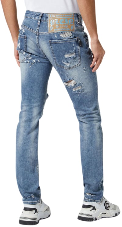 Philipp Plein Jeans Fresh Air Blauw