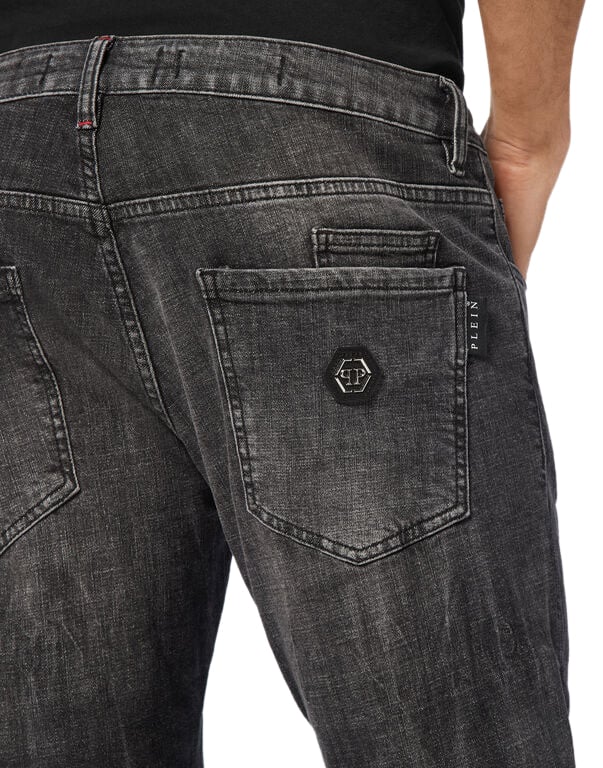 Philipp Plein Jeans Grey Dust Grijs