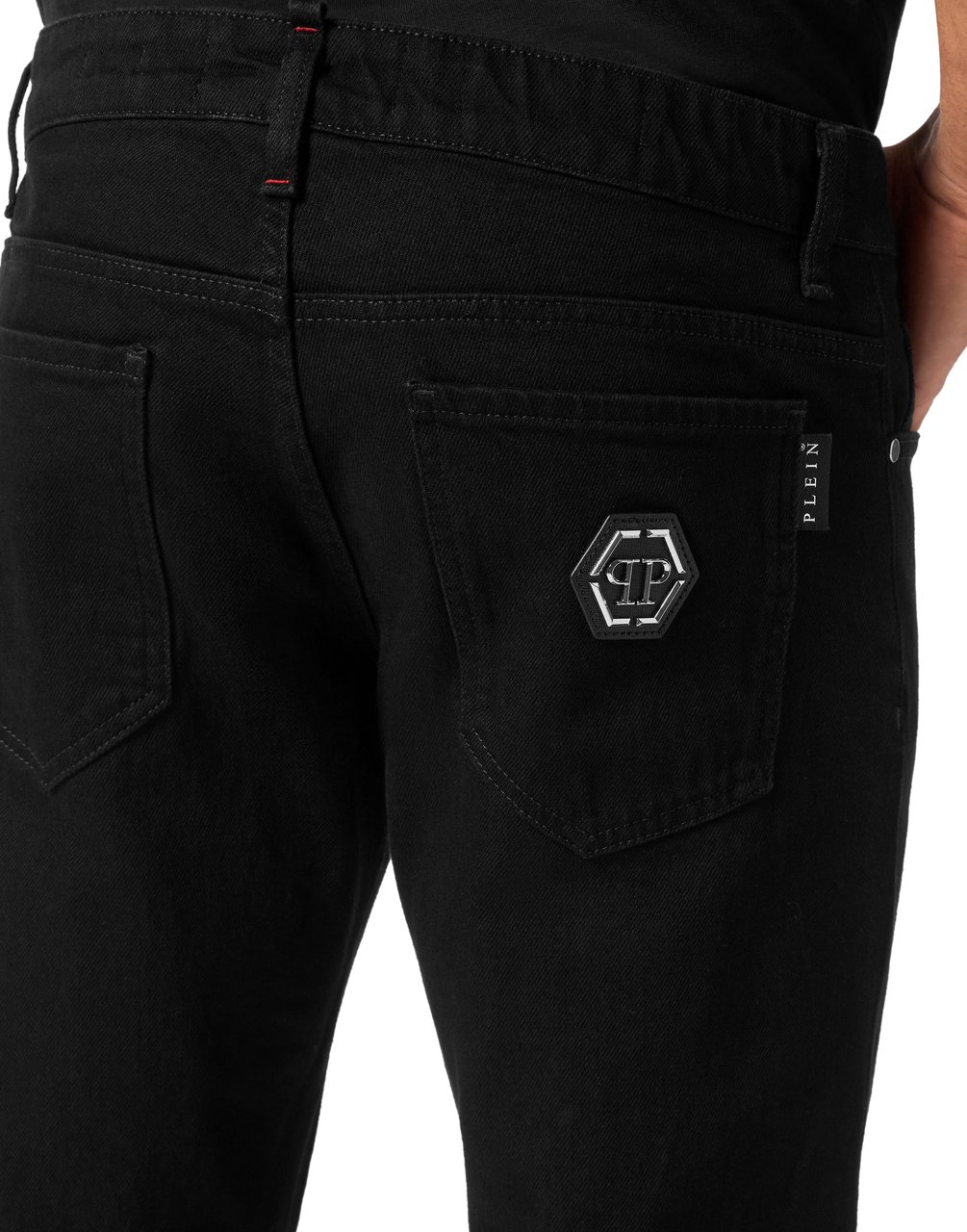 Philipp Plein Jeans Jet Black Zwart