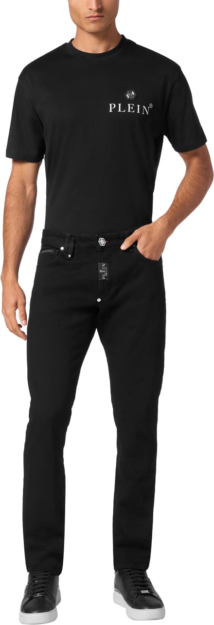 Philipp Plein Jeans Jet Black Zwart