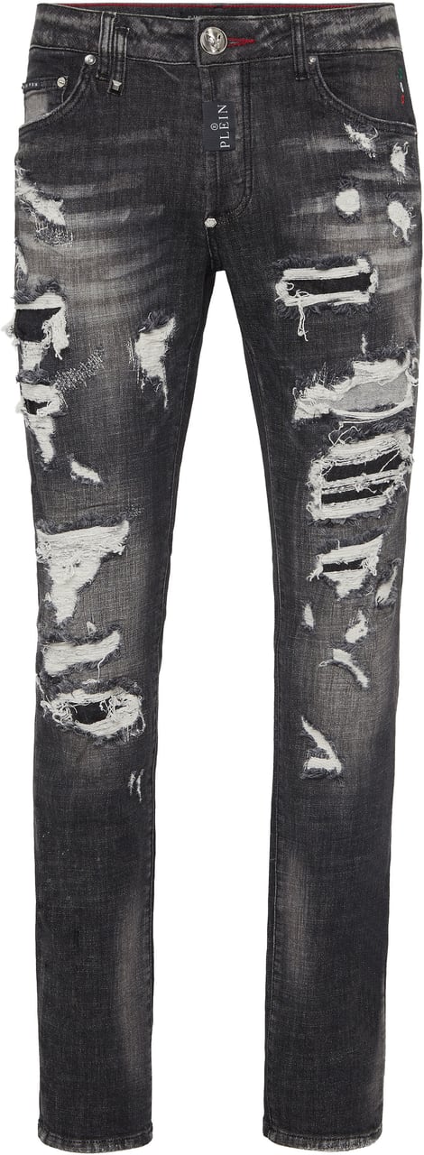 Philipp Plein Jeans Riot Black Zwart