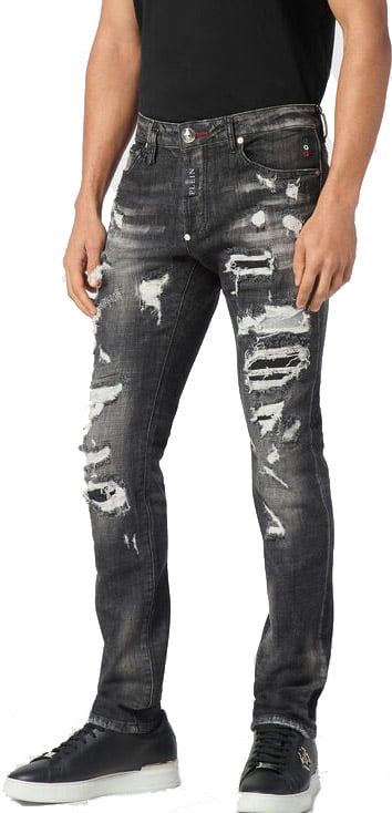 Philipp Plein Jeans Riot Black Zwart