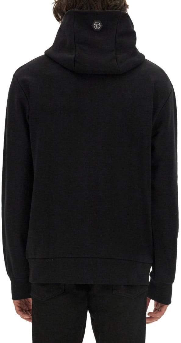 Philipp Plein Relaxed Fit Black Sweatshirt Zwart