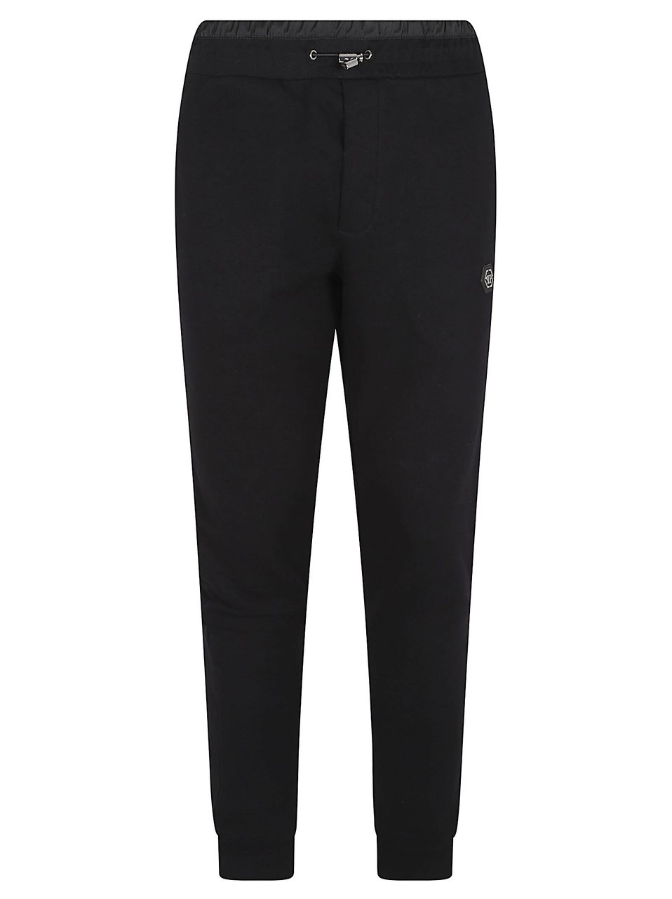 Philipp Plein Tapered Black Jersey Trousers Zwart