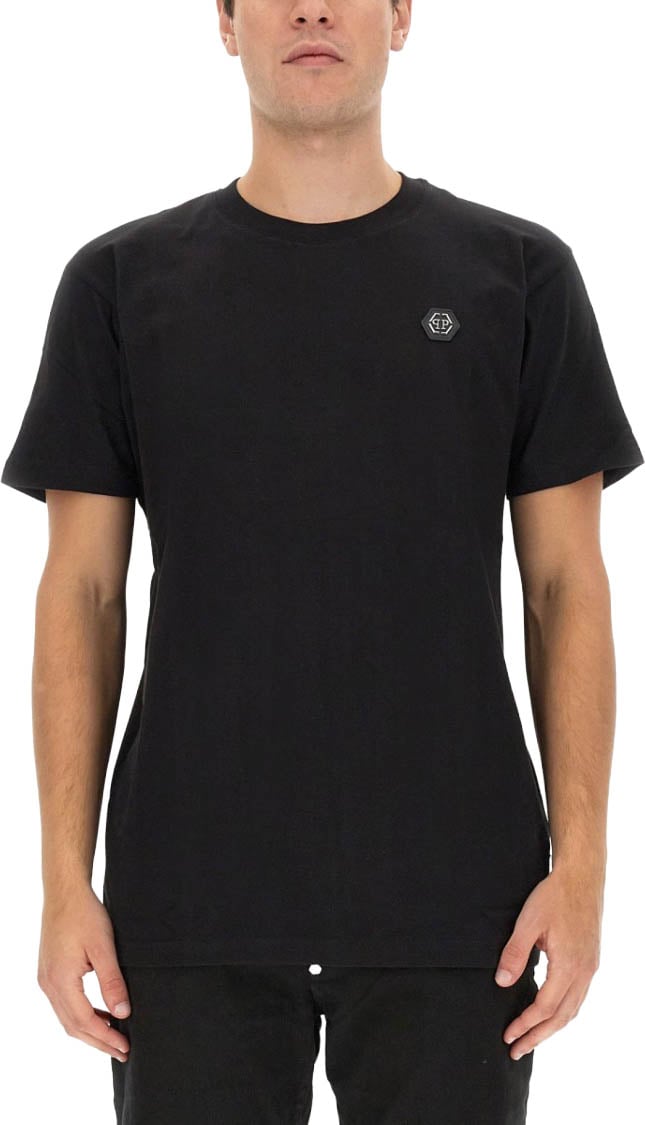 Philipp Plein Logo Print T-Shirt Zwart
