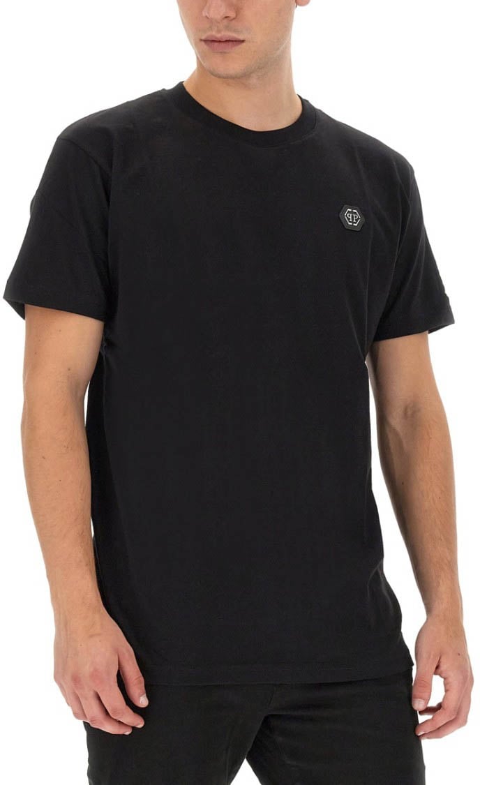 Philipp Plein Logo Print T-Shirt Zwart