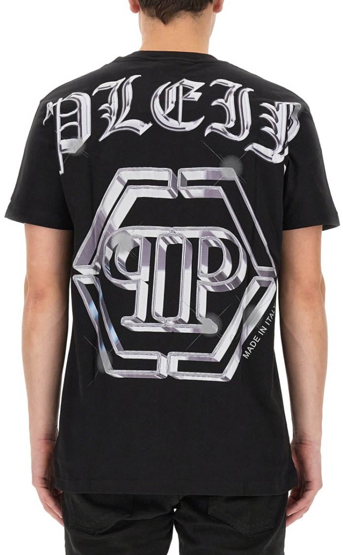 Philipp Plein Logo Print T-Shirt Zwart