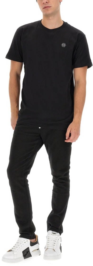Philipp Plein Logo Print T-Shirt Zwart