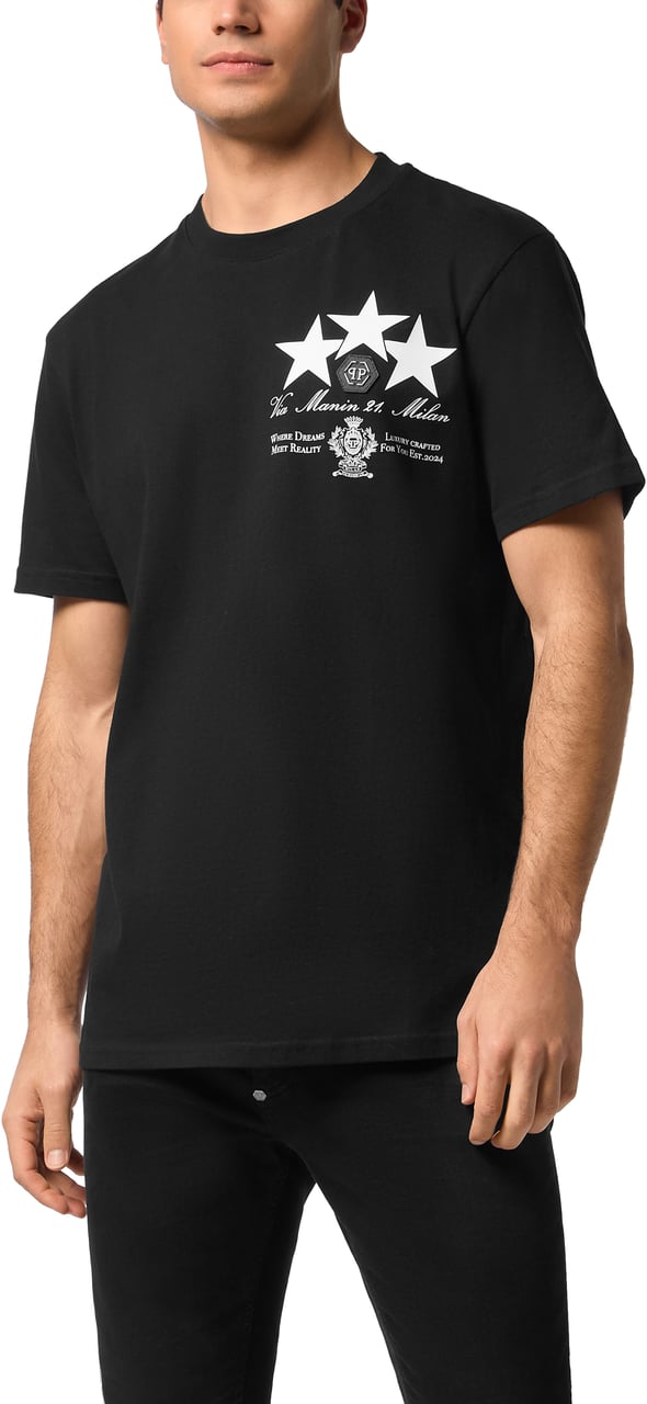 Philipp Plein T-Shirts And Polos Black Zwart