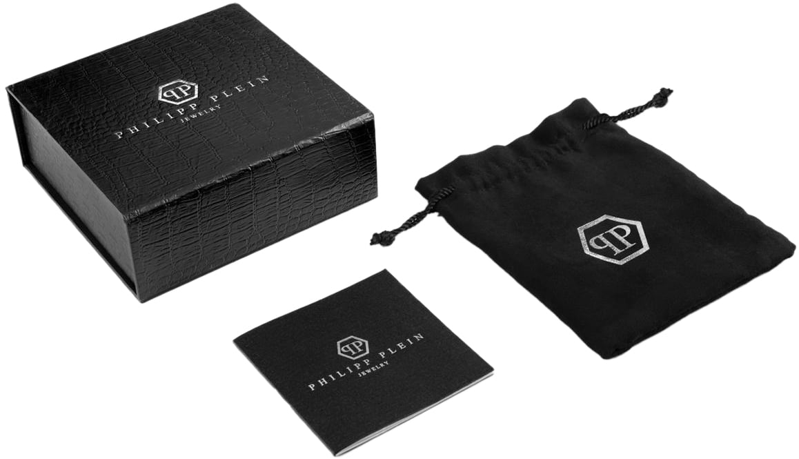 Philipp Plein Edge Logo Chain Bracelet Zilver