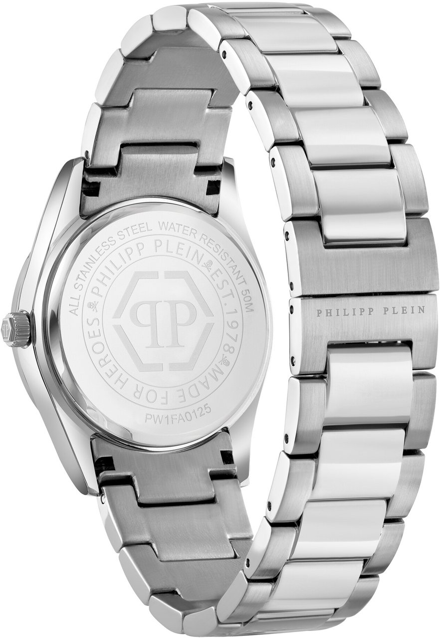 Philipp Plein PW1FA0125 Plein Icon Chain dameshorloge Zilver