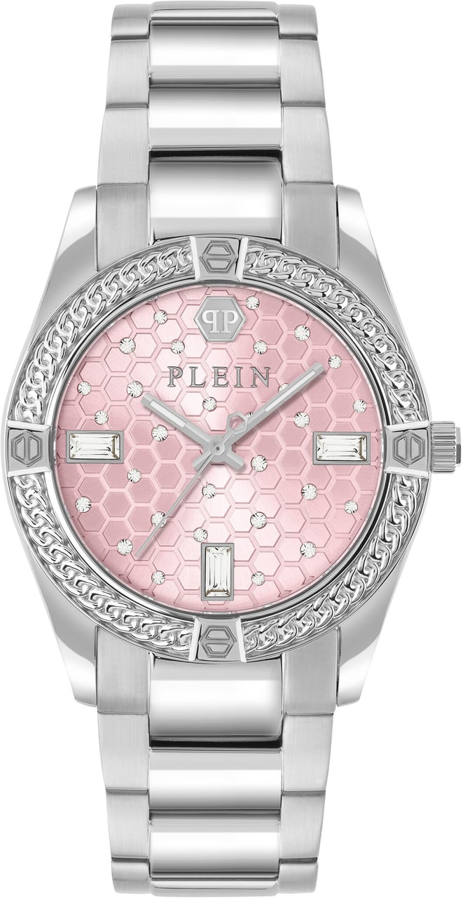 Philipp Plein PW1FA0125 Plein Icon Chain dameshorloge Zilver