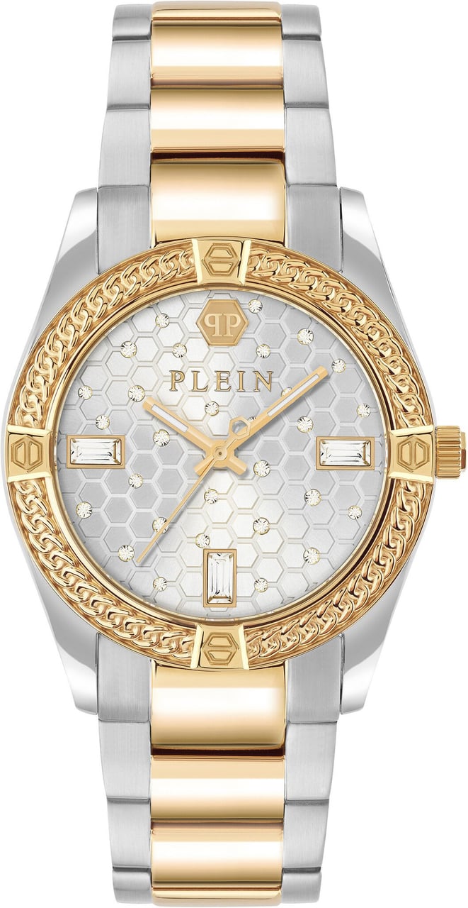Philipp Plein PW1FA0225 Plein Icon Chain dameshorloge Zilver