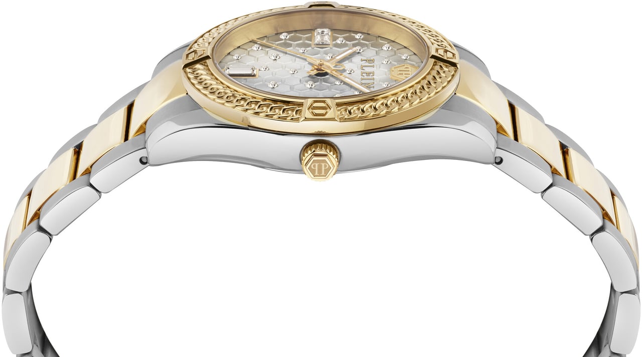 Philipp Plein PW1FA0225 Plein Icon Chain dameshorloge Zilver