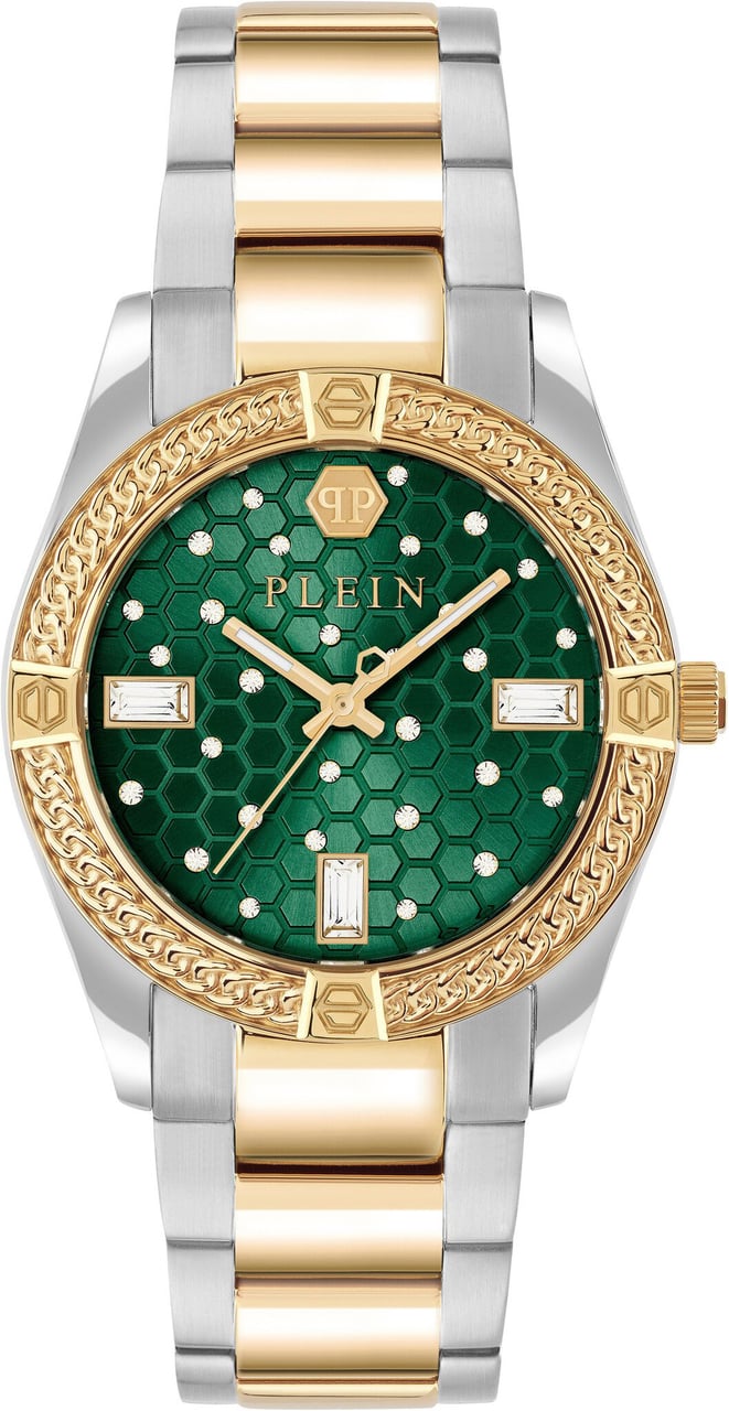 Philipp Plein PW1FA0325 Plein Icon Chain dameshorloge Groen
