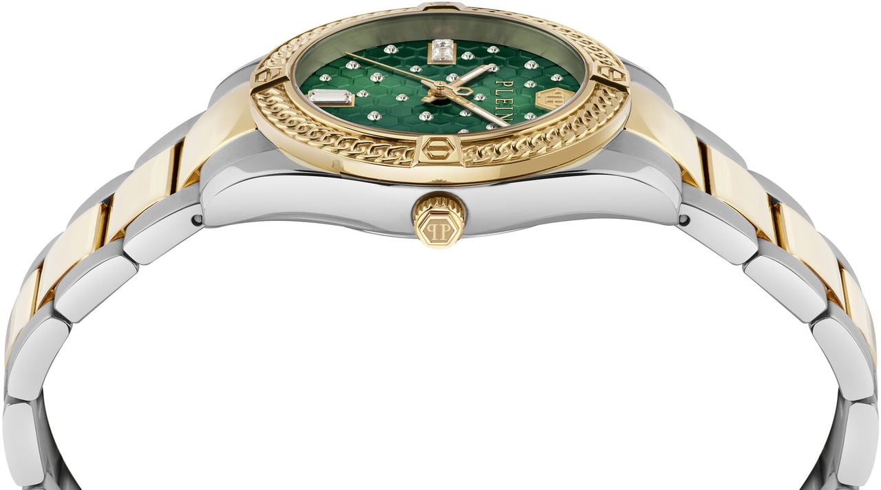 Philipp Plein PW1FA0325 Plein Icon Chain dameshorloge Groen
