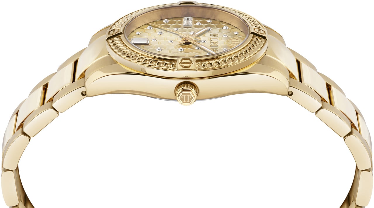 Philipp Plein PW1FA0425 Plein Icon Chain dameshorloge Goud