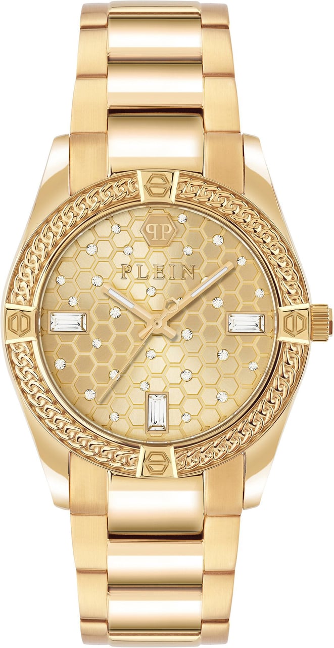 Philipp Plein PW1FA0425 Plein Icon Chain dameshorloge Goud
