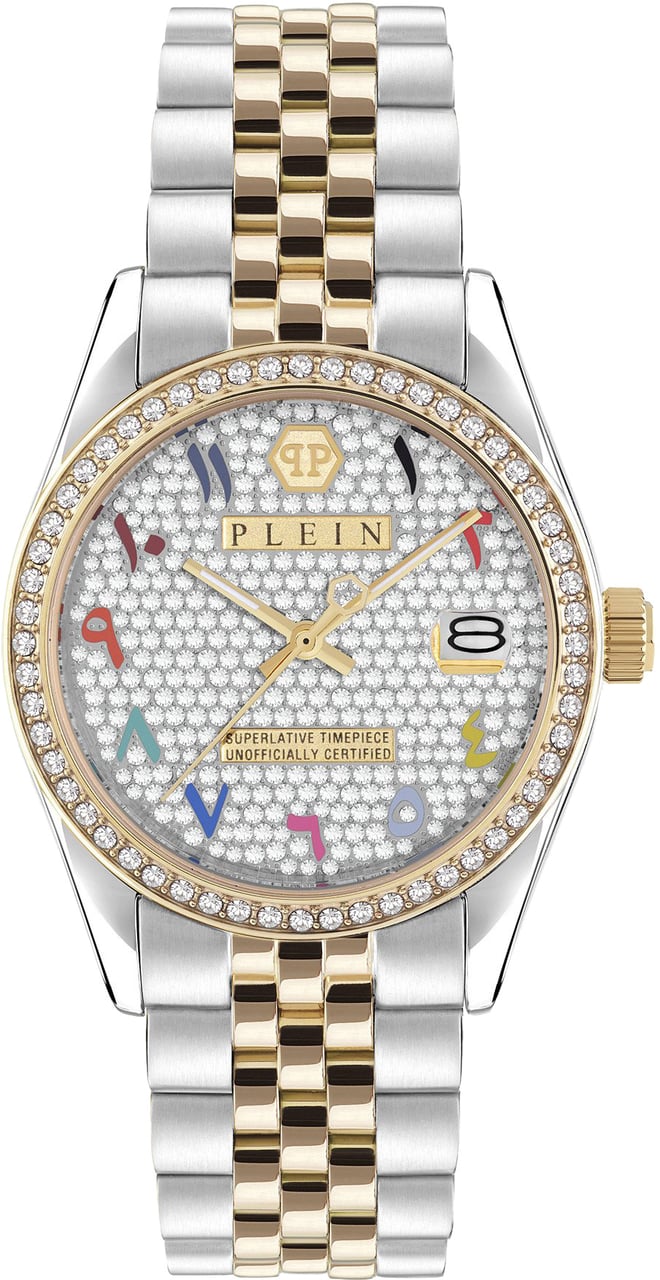 Philipp Plein PW2BA0123 Date Superlative horloge Wit
