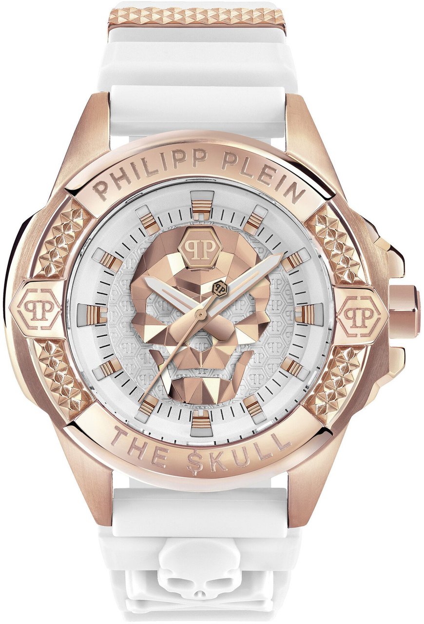 Philipp Plein PWAAA2224 The Skull unisex horloge Wit