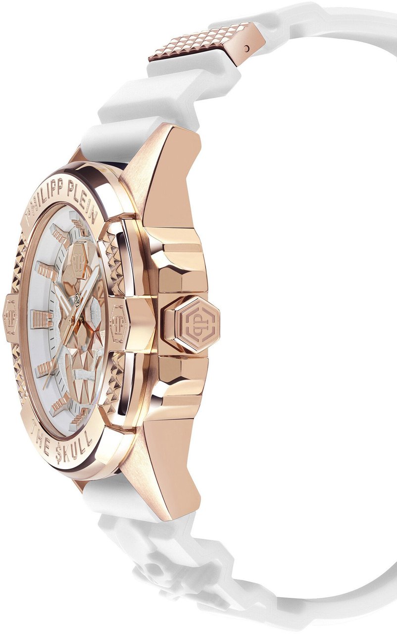 Philipp Plein PWAAA2224 The Skull unisex horloge Wit