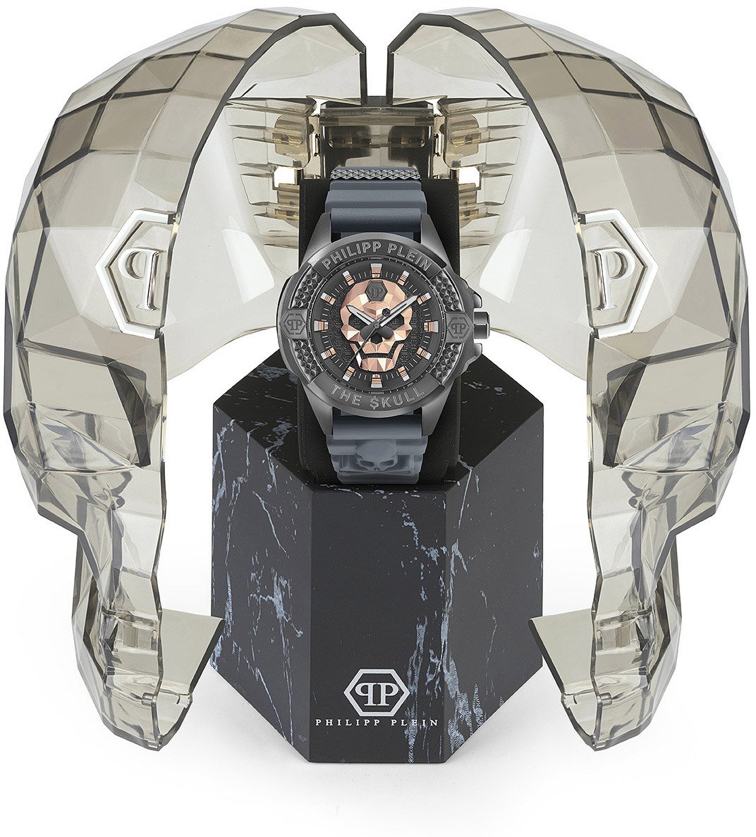 Philipp Plein PWAAA2324 The Skull horloge Grijs