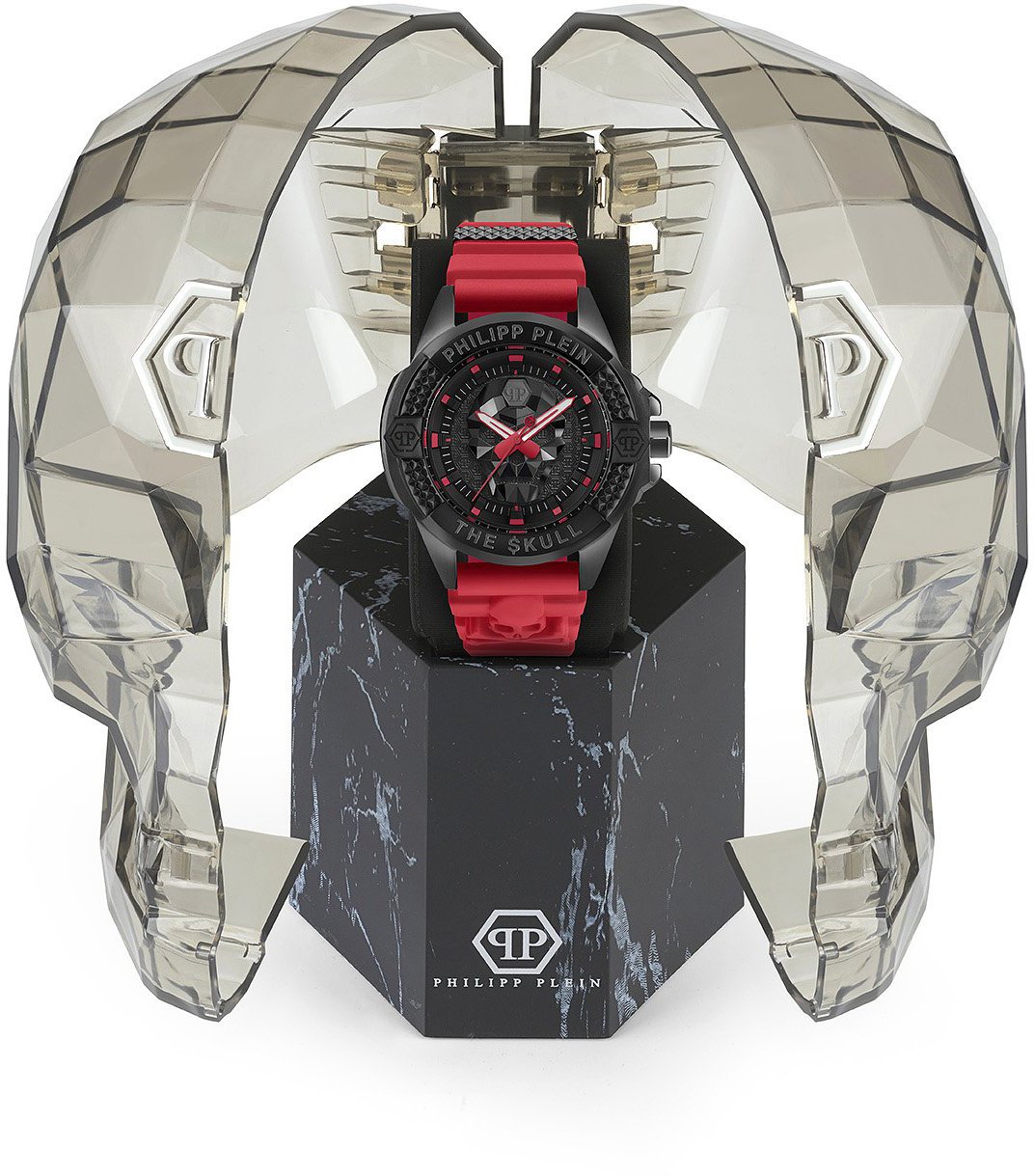 Philipp Plein PWAAA2424 The Skull horloge Zwart