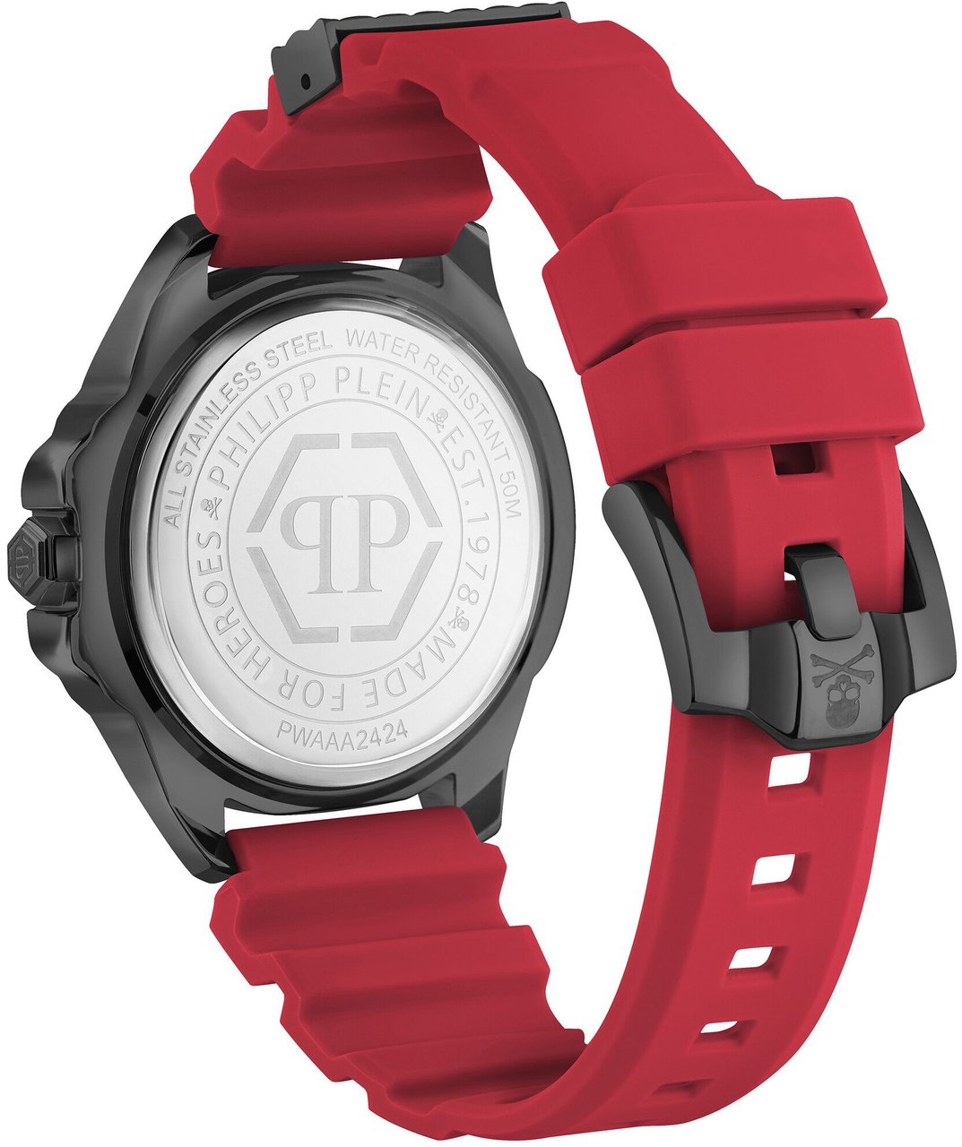 Philipp Plein PWAAA2424 The Skull horloge Zwart