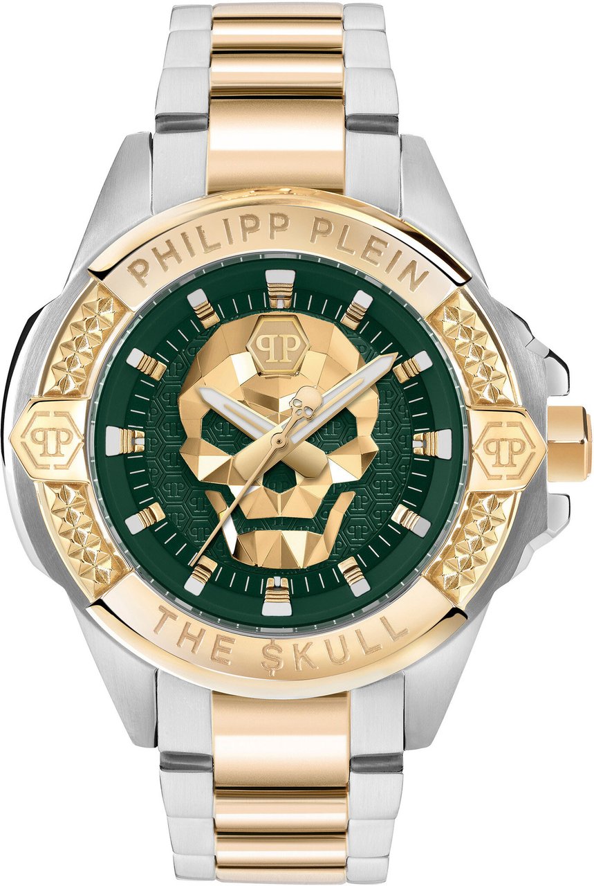 Philipp Plein PWAAA2825 The Skull horloge Groen