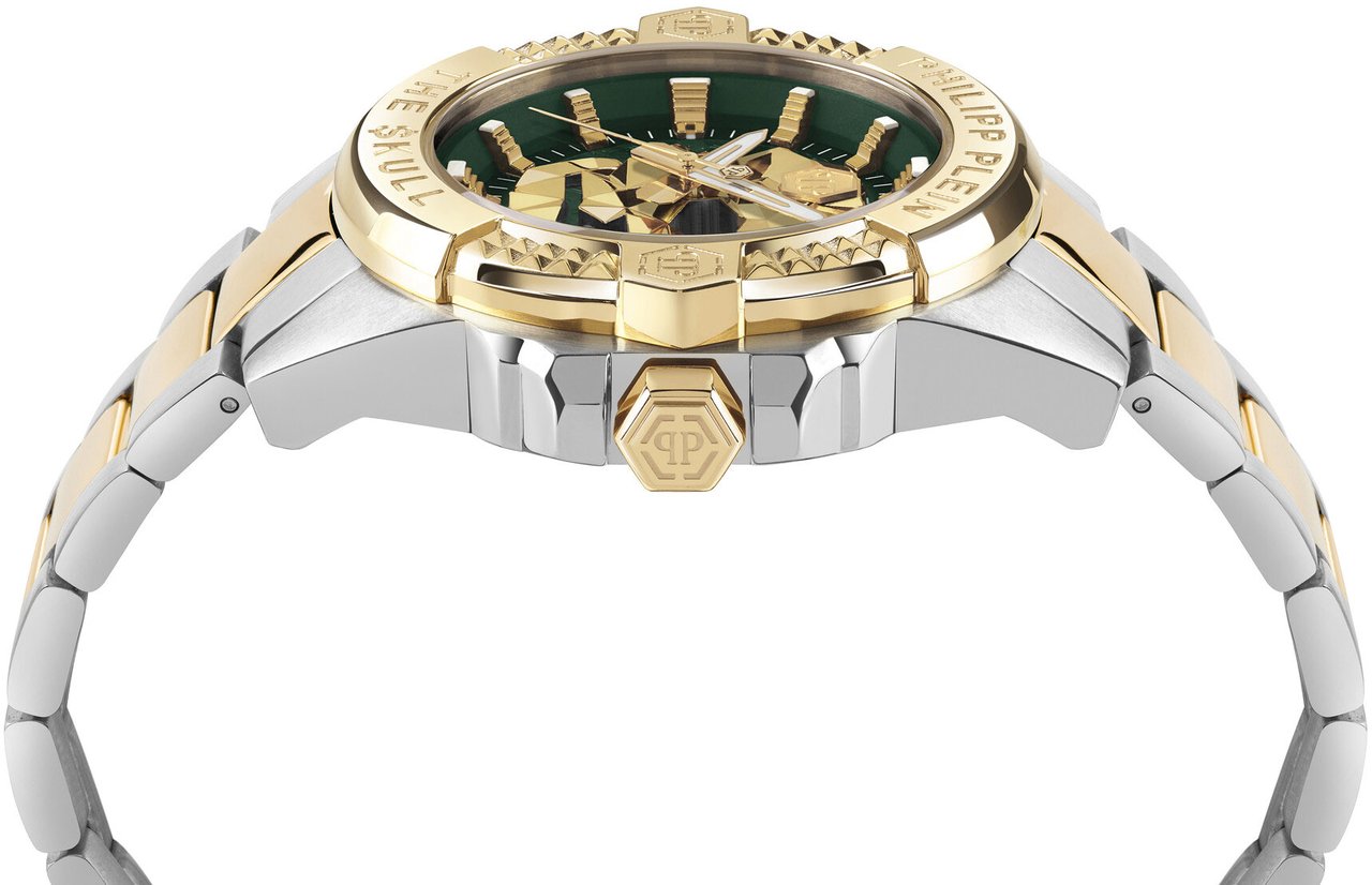 Philipp Plein PWAAA2825 The Skull horloge Groen