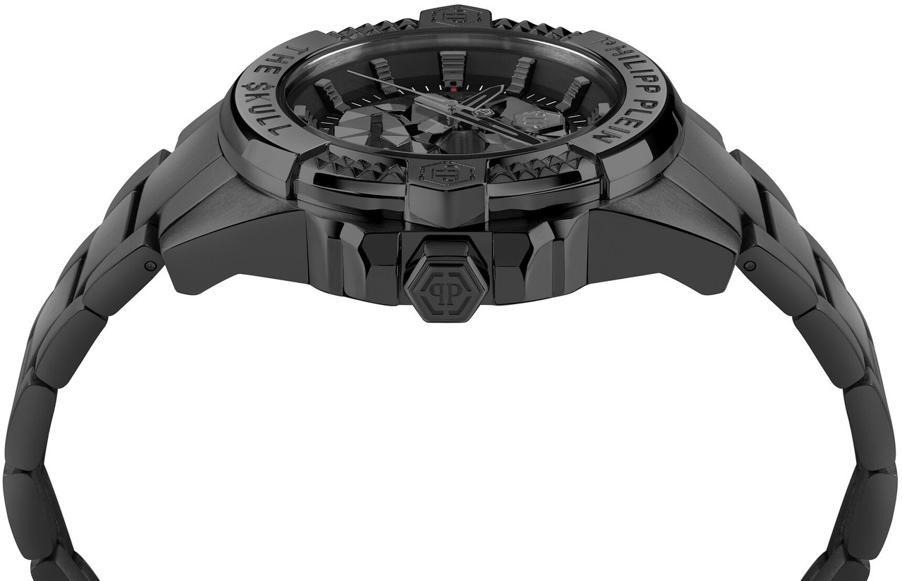 Philipp Plein PWAAA3025 The Skull horloge Zwart