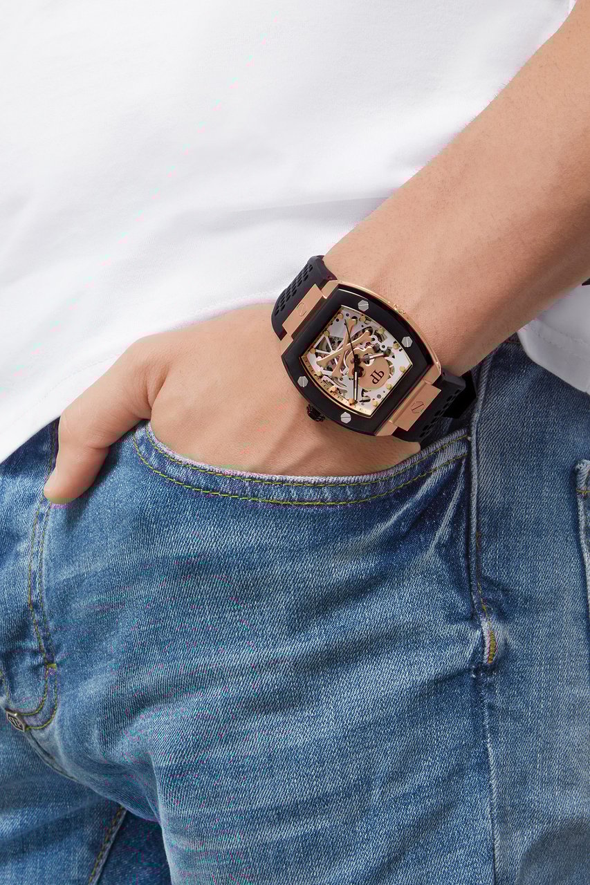 Philipp Plein PWBAA0121 The Skeleton horloge 44 mm Wit