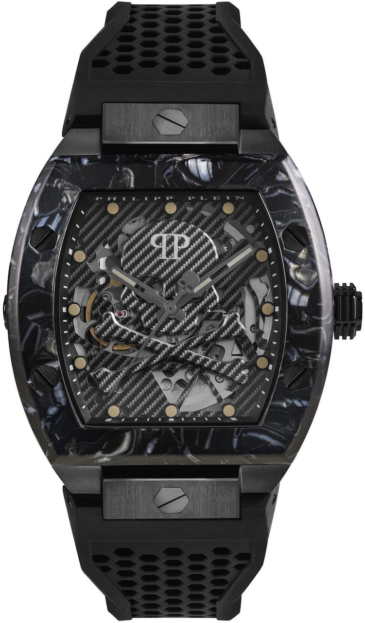 Philipp Plein PWBAA0221 The Skeleton horloge 44 mm Zwart