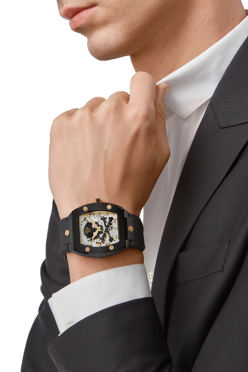 Philipp Plein PWBAA0521 The Skeleton horloge 44 mm Wit