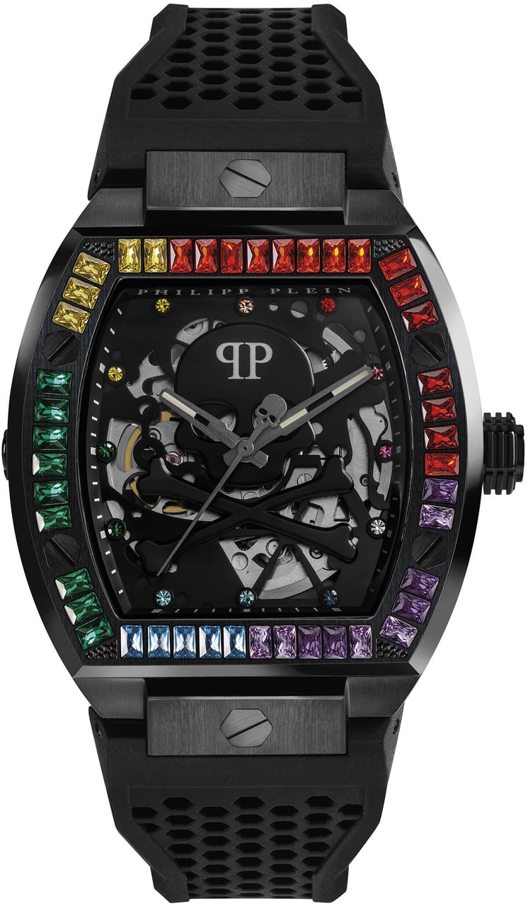 Philipp Plein PWBAA0621 The $keleton horloge 44 mm Zwart