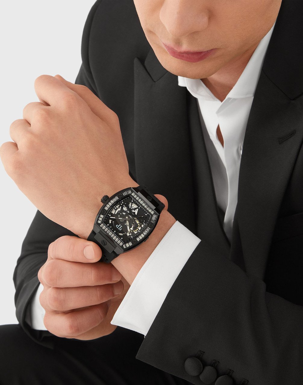 Philipp Plein PWBAA1923 The Skeleton automatisch horloge 44 mm Zwart