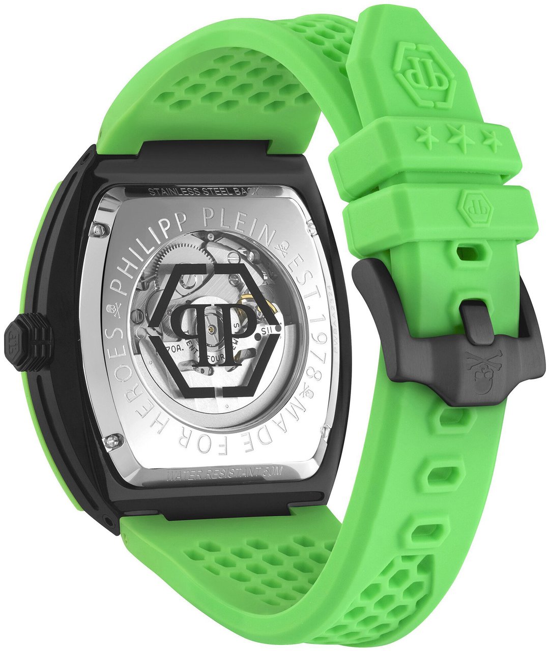 Philipp Plein PWBAA2324 The Skeleton automatisch horloge Zwart