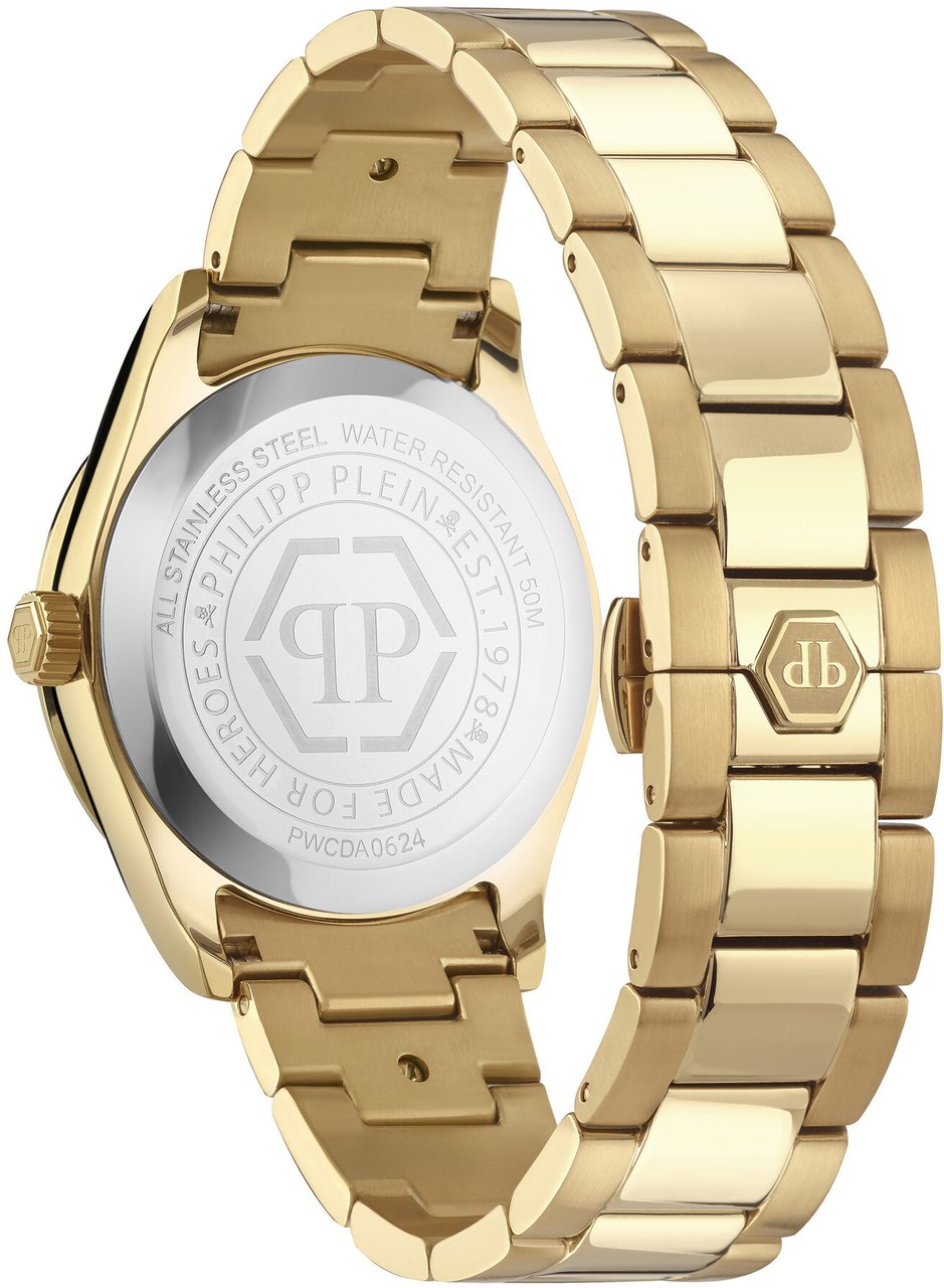 Philipp Plein PWCDA0624 Queen Crystal dameshorloge Zwart