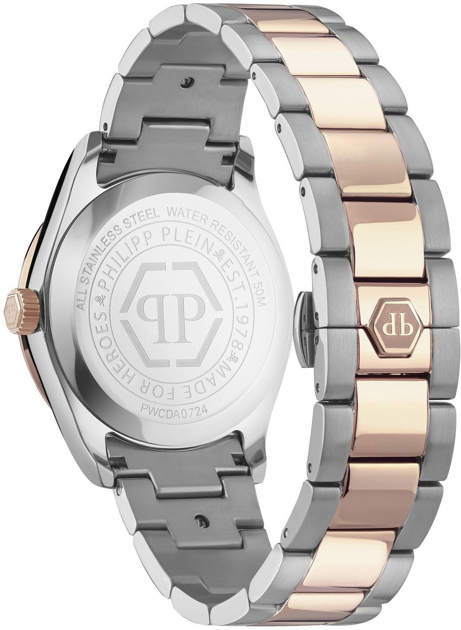 Philipp Plein PWCDA0724 Queen Crystal dameshorloge Zilver